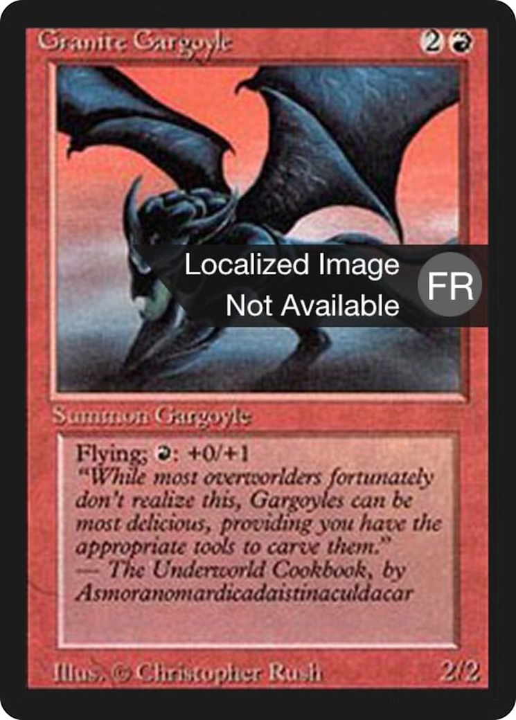 {F} Granite Gargoyle [Foreign Black Border][FBB 3ED 156]