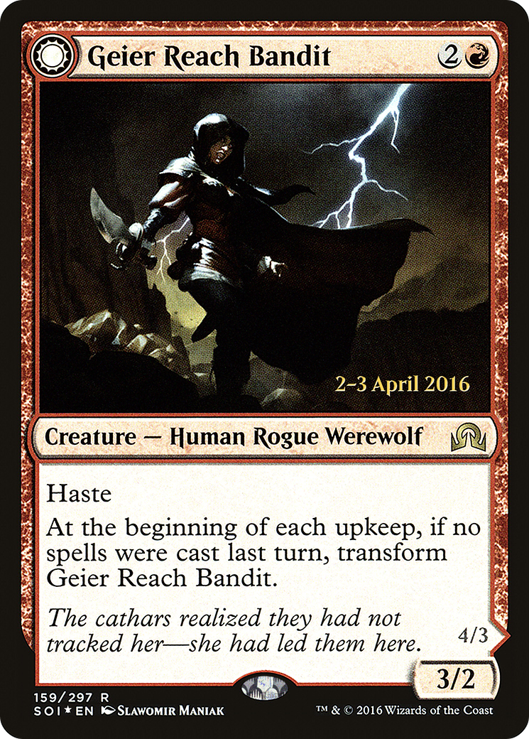 {R} Geier Reach Bandit // Vildin-Pack Alpha [Shadows over Innistrad Prerelease Promos][PR SOI 159]