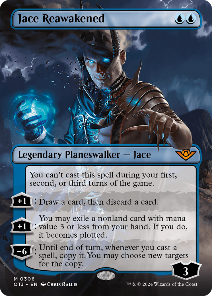 {@R} Jace Reawakened (Borderless) [Outlaws of Thunder Junction][OTJ 306]