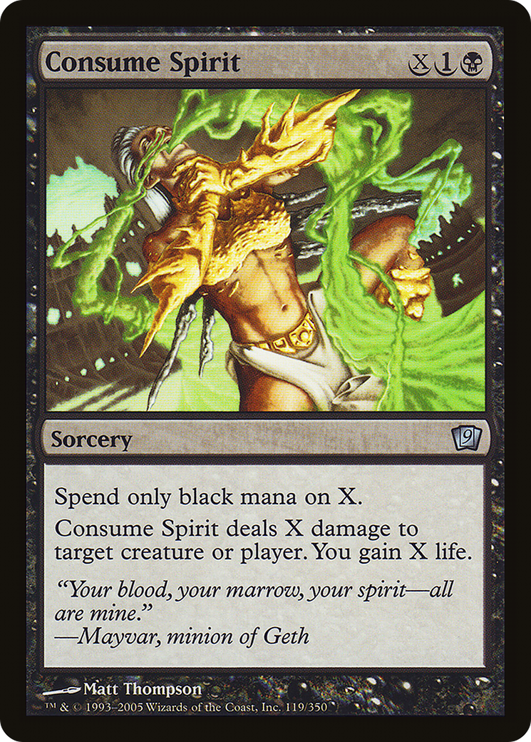 {C} Consume Spirit [Ninth Edition][9ED 119]