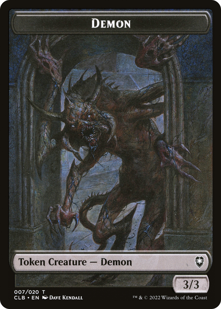 {T} Demon Token [Commander Legends: Battle for Baldur's Gate Tokens][TCLB 007]