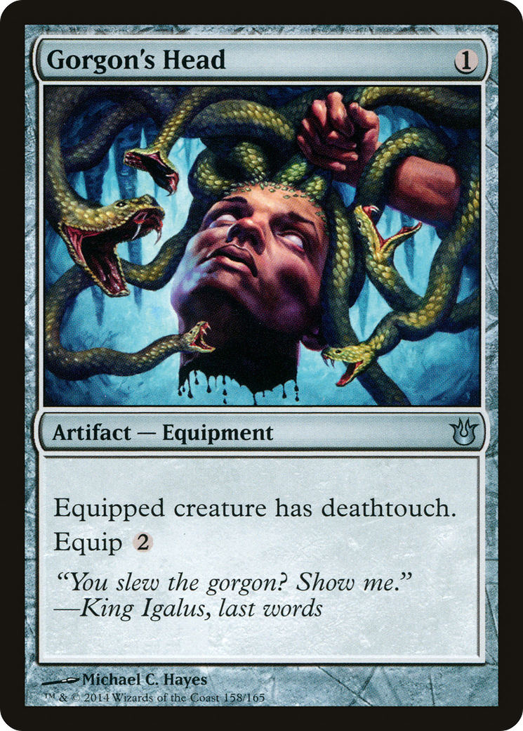 {C} Gorgon's Head [Born of the Gods][BNG 158]