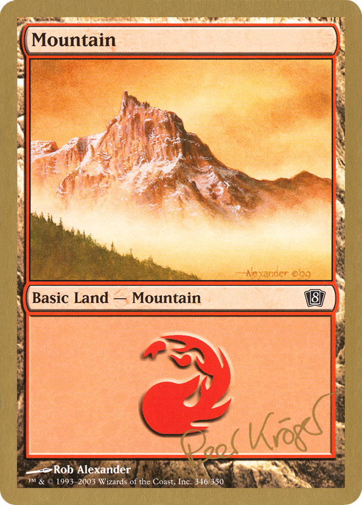 {B}[GB WC03 PK346] Mountain (pk346) (Peer Kroger) [World Championship Decks 2003]