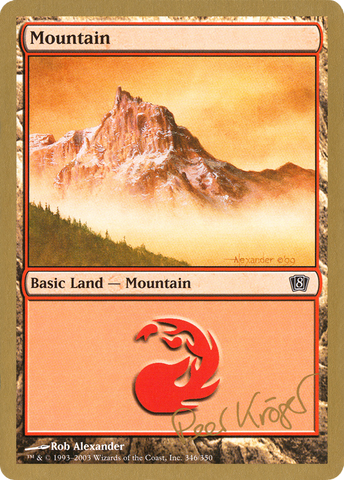 {B}[GB WC03 PK346] Mountain (pk346) (Peer Kroger) [World Championship Decks 2003]