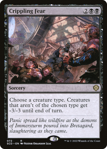 {R} Crippling Fear [Starter Commander Decks][SCD 072]