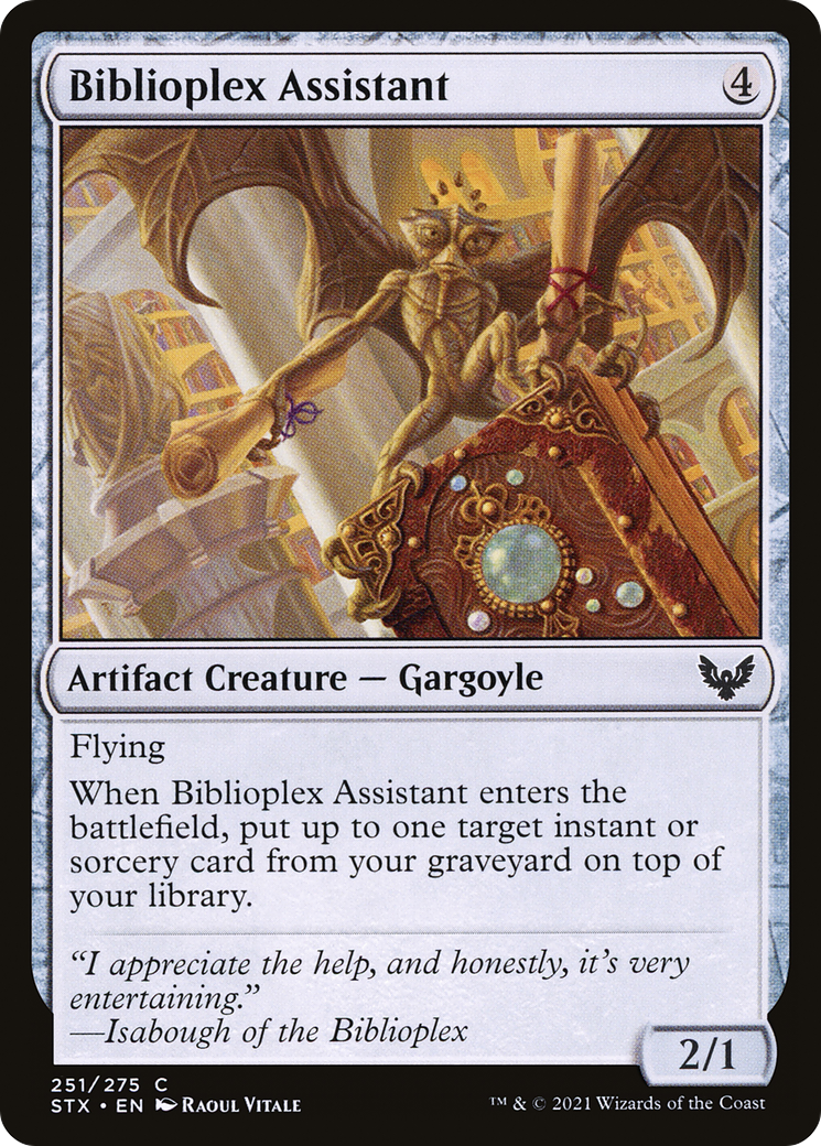 {C} Biblioplex Assistant [Strixhaven: School of Mages][STX 251]