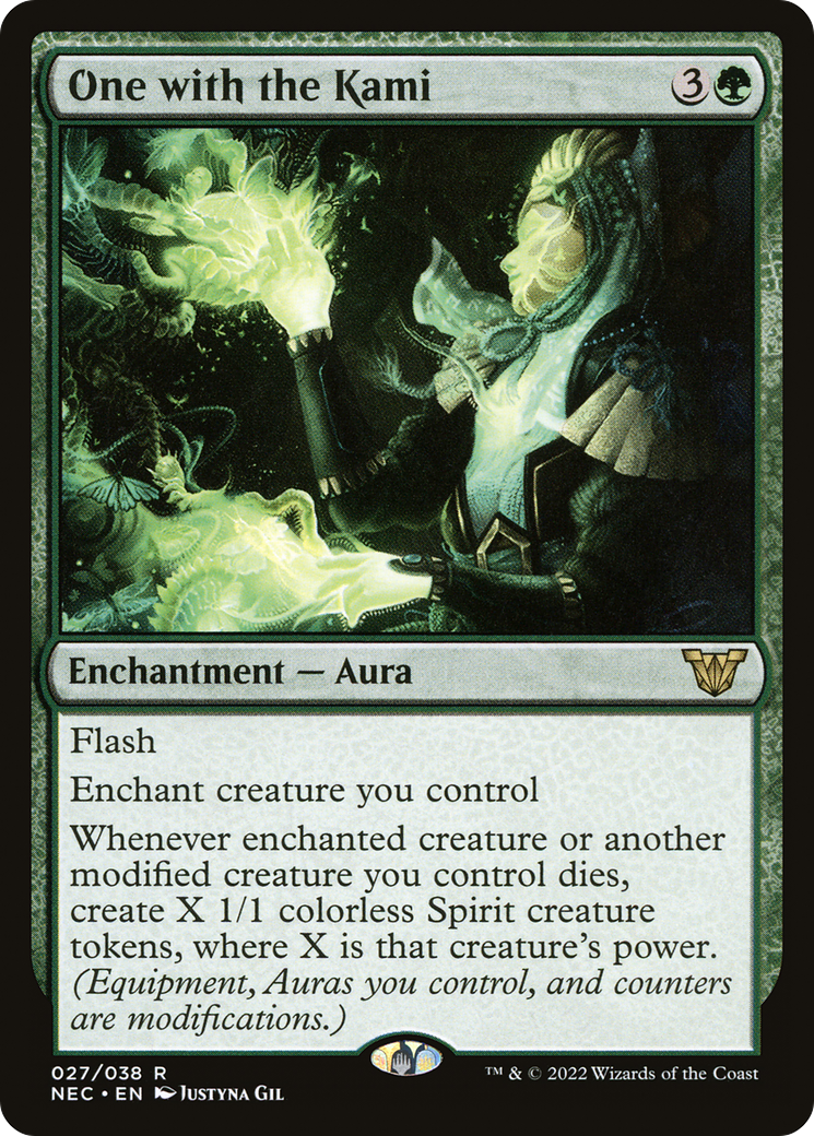 {R} One with the Kami [Kamigawa: Neon Dynasty Commander][NEC 027]