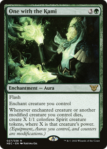{R} One with the Kami [Kamigawa: Neon Dynasty Commander][NEC 027]