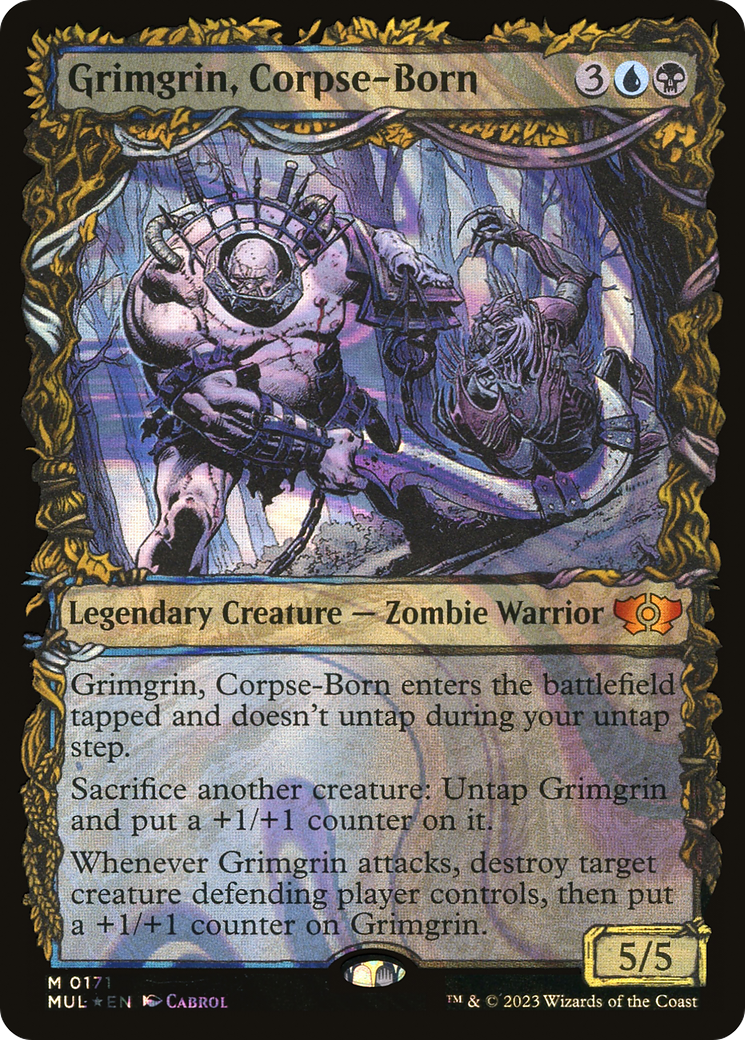 {R} Grimgrin, Corpse-Born (Halo Foil) [Multiverse Legends][MUL 171]