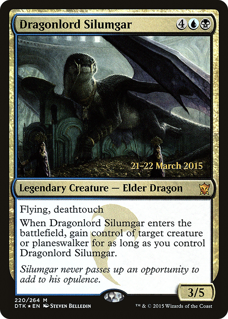 {R} Dragonlord Silumgar [Dragons of Tarkir Prerelease Promos][PR DTK 220] - Misty Mountain Games