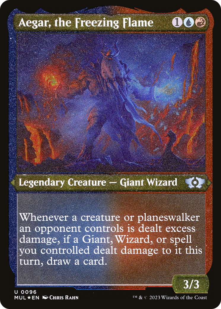 {C} Aegar, the Freezing Flame (Foil Etched) [Multiverse Legends][MUL 096]