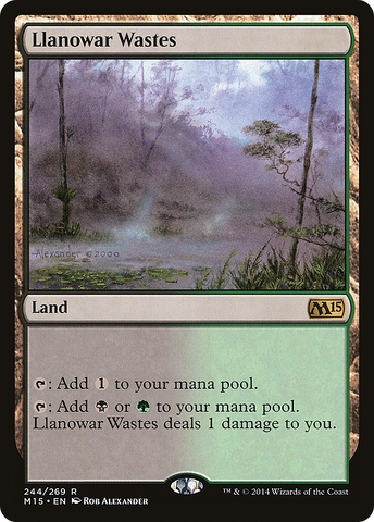 {R} Llanowar Wastes [Magic 2015][M15 244]