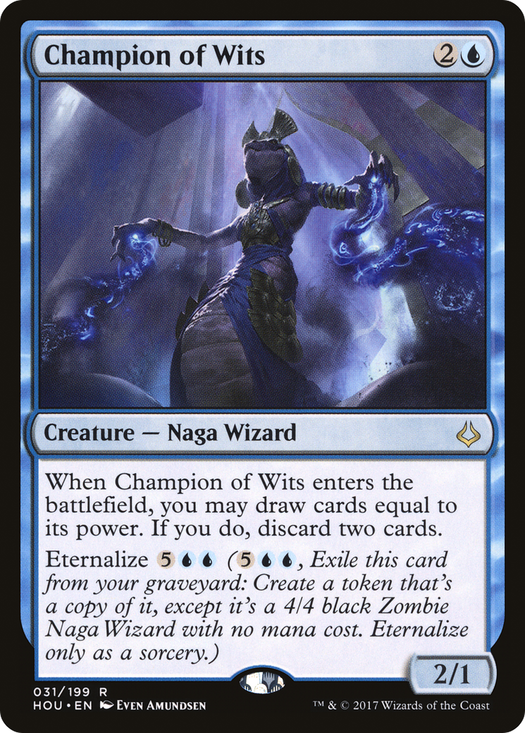 {R} Champion of Wits [Hour of Devastation][HOU 031]