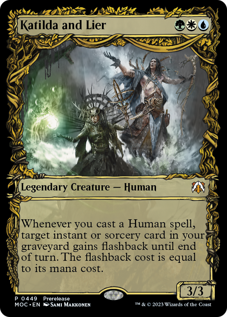 {R} Katilda and Lier (Showcase Planar Booster Fun) [March of the Machine Commander Prerelease Promos][PR MOC 449]