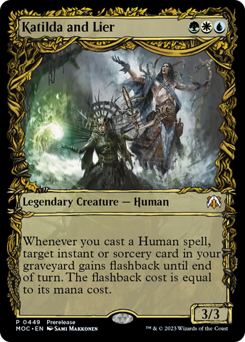 {R} Katilda and Lier (Showcase Planar Booster Fun) [March of the Machine Commander Prerelease Promos][PR MOC 449]