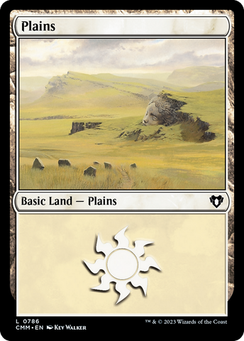 {B} Plains (786) [Commander Masters][CMM 786]