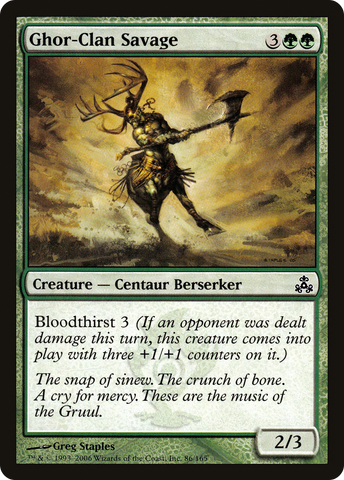 {C} Ghor-Clan Savage [Guildpact][GPT 086]