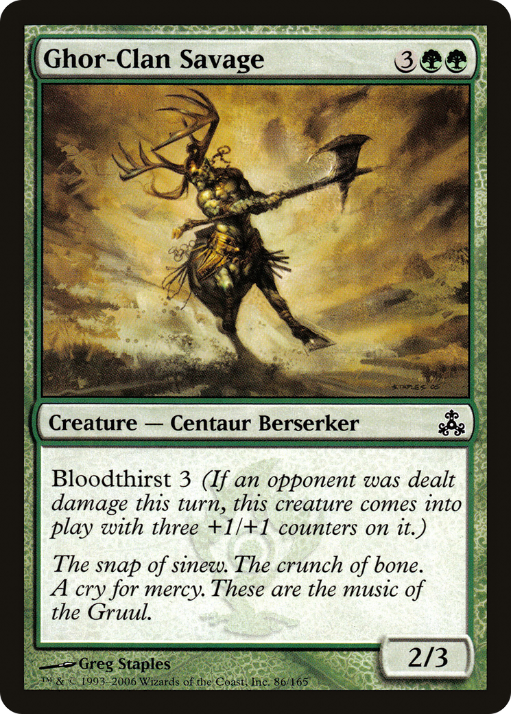 {C} Ghor-Clan Savage [Guildpact][GPT 086]