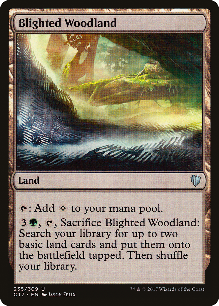 {C} Blighted Woodland [Commander 2017][C17 235]