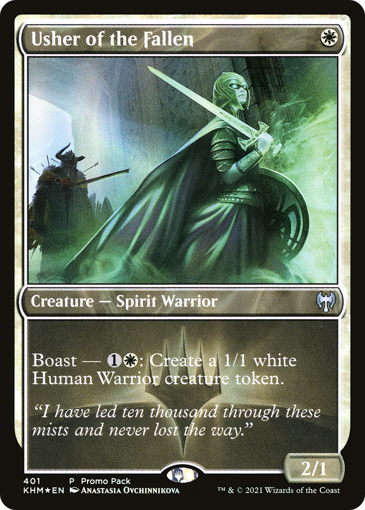 {C} Usher of the Fallen (Promo Pack) [Kaldheim Promos][PP KHM 401]