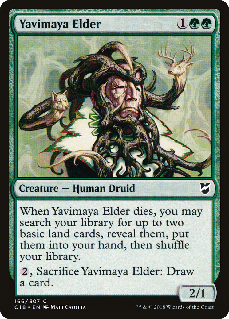 {C} Yavimaya Elder [Commander 2018][C18 166]
