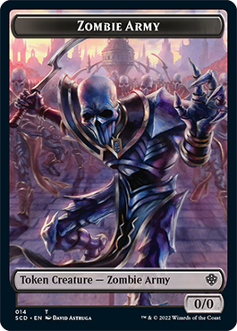{C} Zombie // Zombie Army Double-Sided Token [Starter Commander Decks][SCD 000]