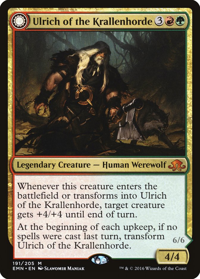 {R} Ulrich of the Krallenhorde // Ulrich, Uncontested Alpha [Eldritch Moon][EMN 191] - Misty Mountain Games