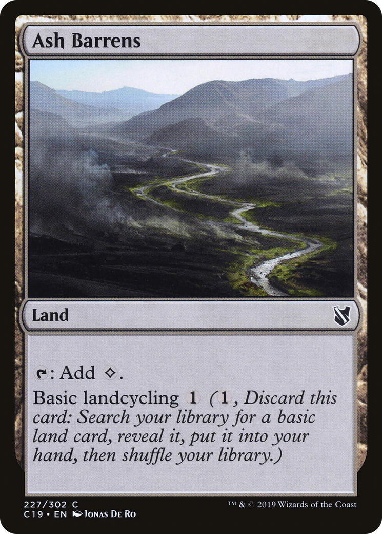 {C} Ash Barrens [Commander 2019][C19 227]