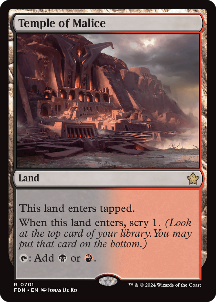 {@R} Temple of Malice [Foundations][FDN 701]