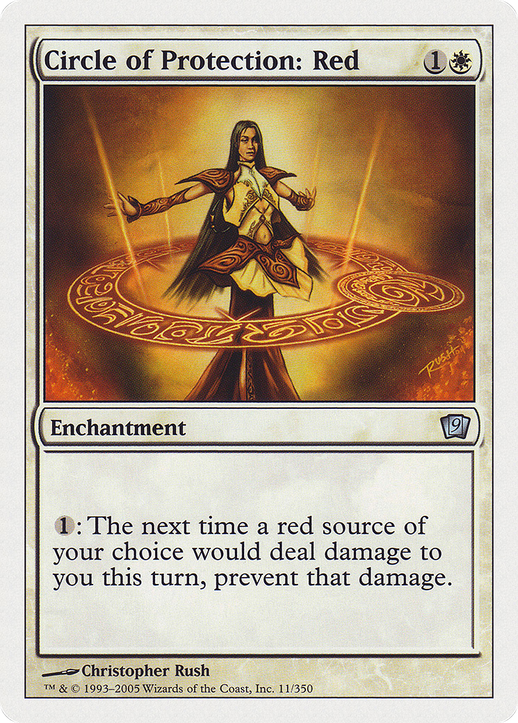 {C} Circle of Protection: Red [Ninth Edition][9ED 011]