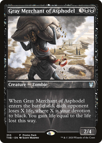 {C} Gray Merchant of Asphodel (Promo Pack) [Theros Beyond Death Promos][PP THB 355]