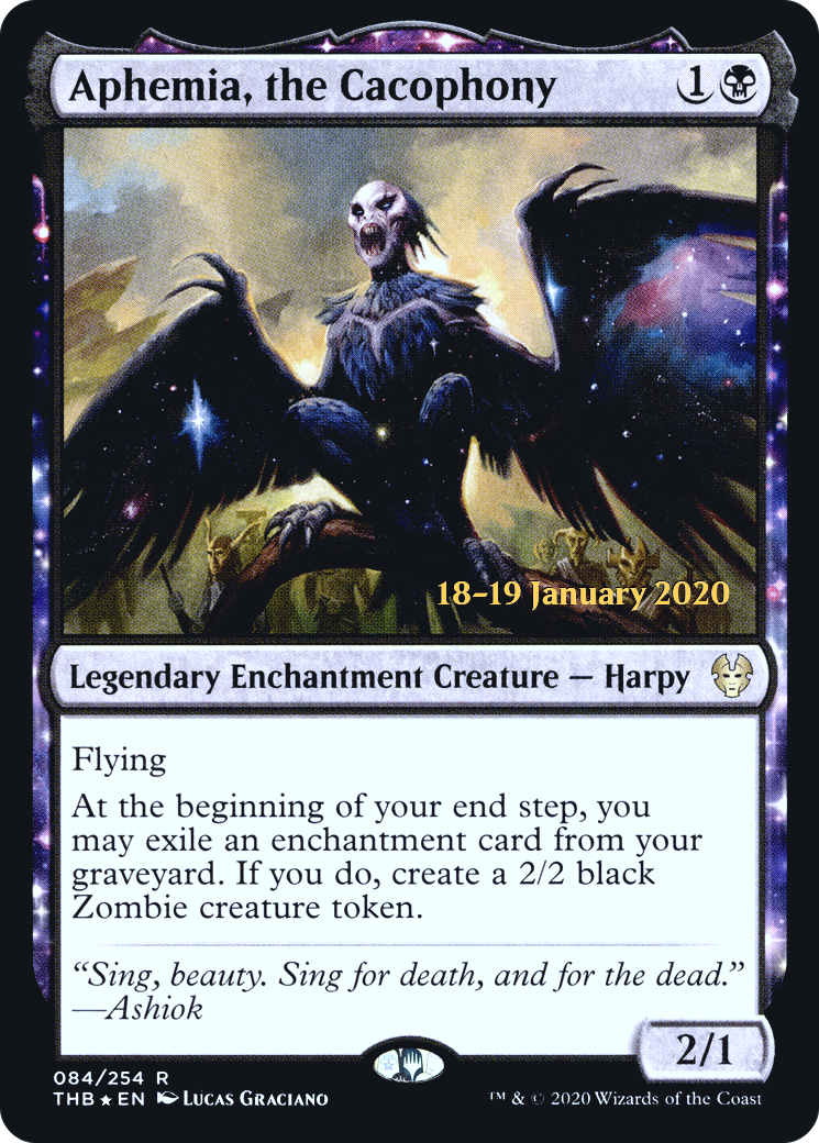 {R} Aphemia, the Cacophony [Theros Beyond Death Prerelease Promos][PR THB 084]