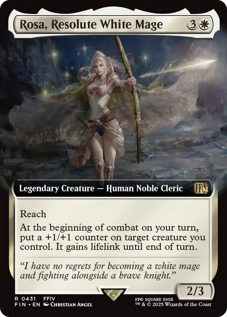 {@@FIN R} Rosa, Resolute White Mage (Extended Art) [FINAL FANTASY][FIN 431]