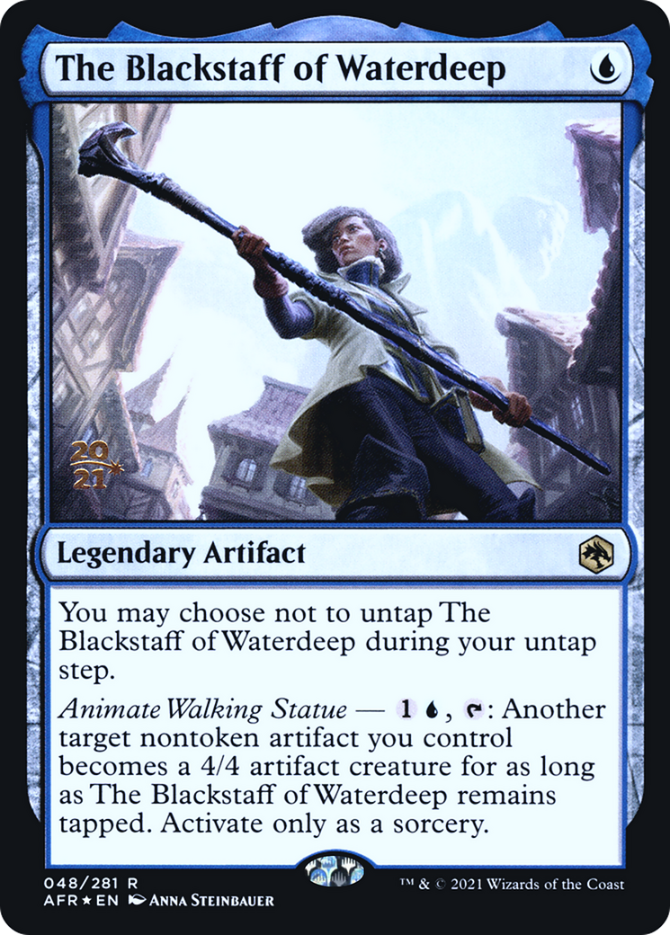 {R} The Blackstaff of Waterdeep [Dungeons & Dragons: Adventures in the Forgotten Realms Prerelease Promos][PR AFR 048]