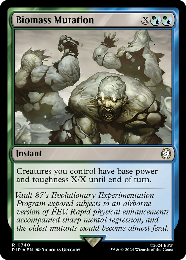 {R} Biomass Mutation (Surge Foil) [Fallout][PIP 740]