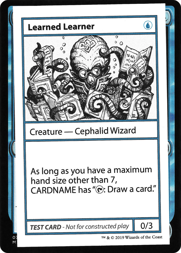 {R} Learned Learner (2021 Edition) [Mystery Booster Playtest Cards][CMB1 025]