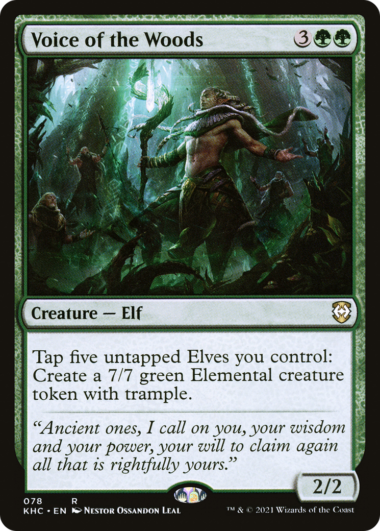 {R} Voice of the Woods [Kaldheim Commander][KHC 078]