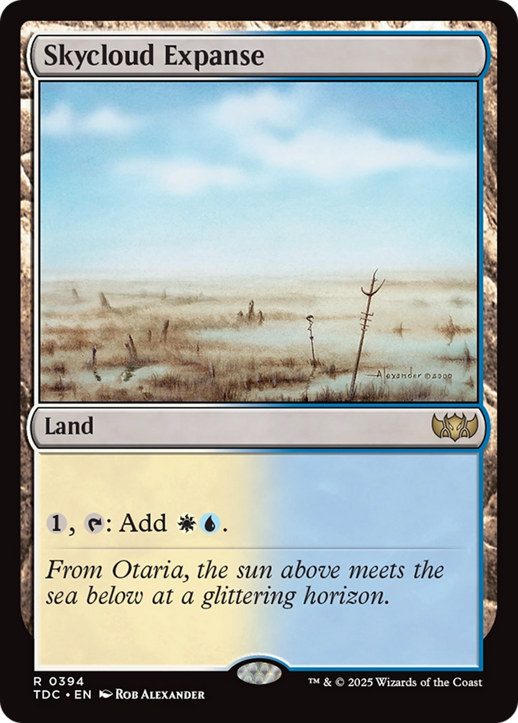 {R} Skycloud Expanse [Tarkir: Dragonstorm Commander][TDC 394]