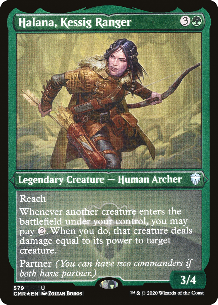 {C} Halana, Kessig Ranger (Foil Etched) [Commander Legends][CMR 579]