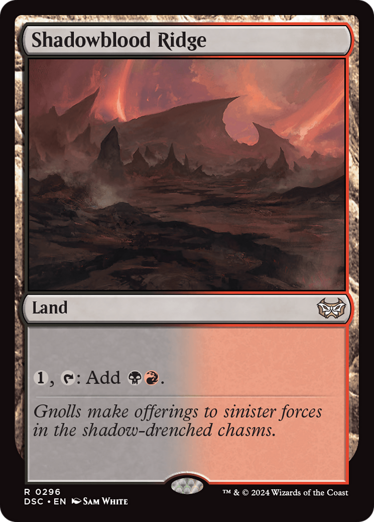 {R} Shadowblood Ridge [Duskmourn: House of Horror Commander][DSC 296]