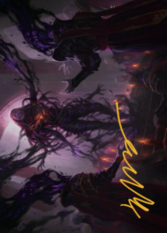 {A} Braids, Arisen Nightmare Art Card 1 (Gold-Stamped Signature) [Dominaria United Art Series][GS ADMU 023]