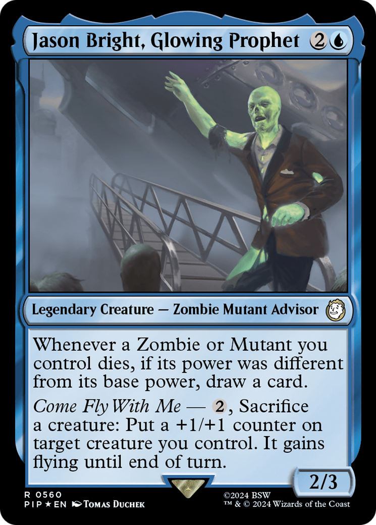 {R} Jason Bright, Glowing Prophet (Surge Foil) [Fallout][PIP 560]