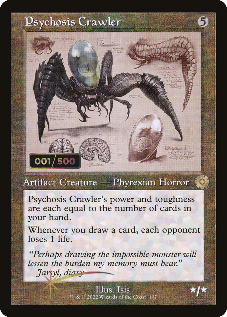 {R} Psychosis Crawler (Schematic) (Serial Numbered) [The Brothers' War Retro Artifacts][BRR 107]