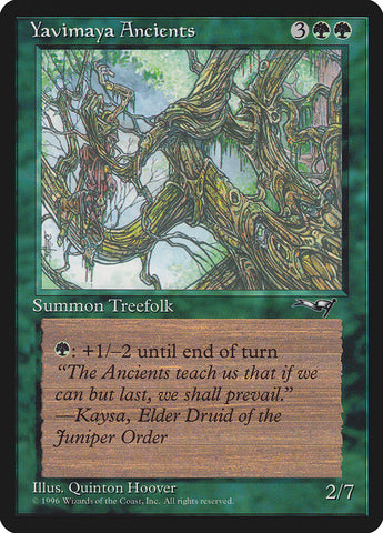 {C} Yavimaya Ancients (Druid Art) [Alliances][ALL 104B]
