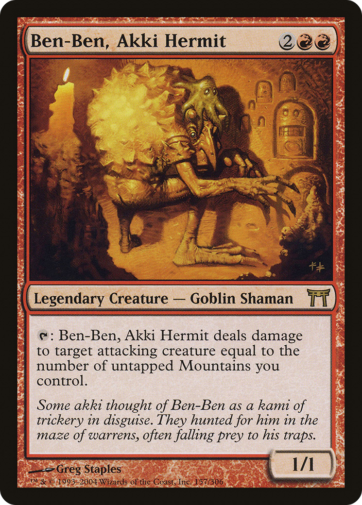 {R} Ben-Ben, Akki Hermit [Champions of Kamigawa][CHK 157]