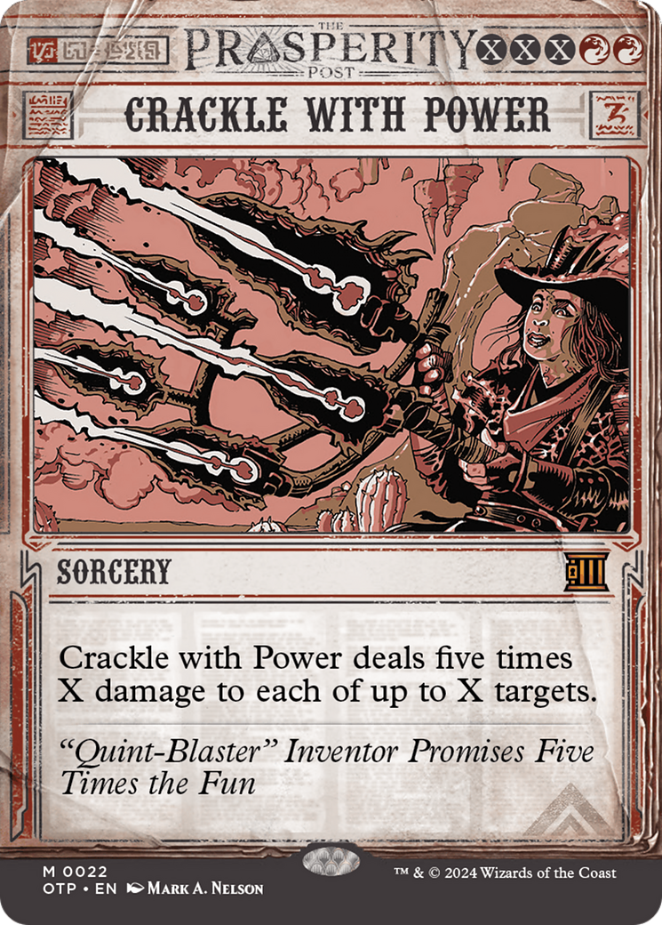 {R} Crackle with Power [Outlaws of Thunder Junction: Breaking News][OTP 022]