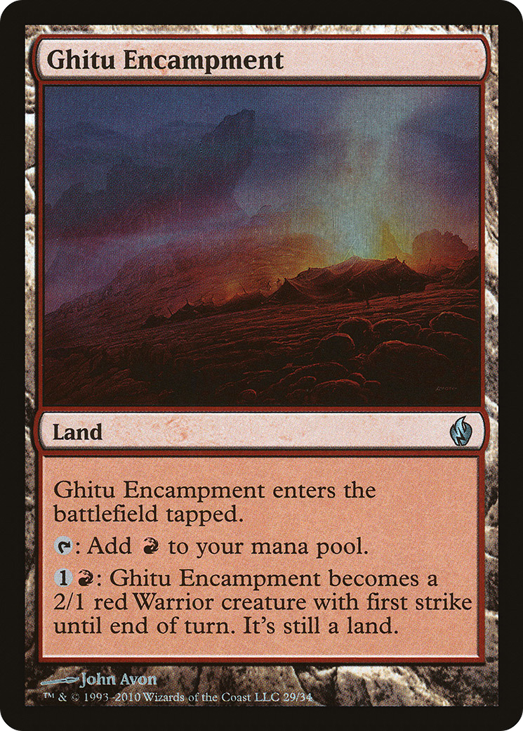 {C} Ghitu Encampment [Premium Deck Series: Fire and Lightning][PD2 029]