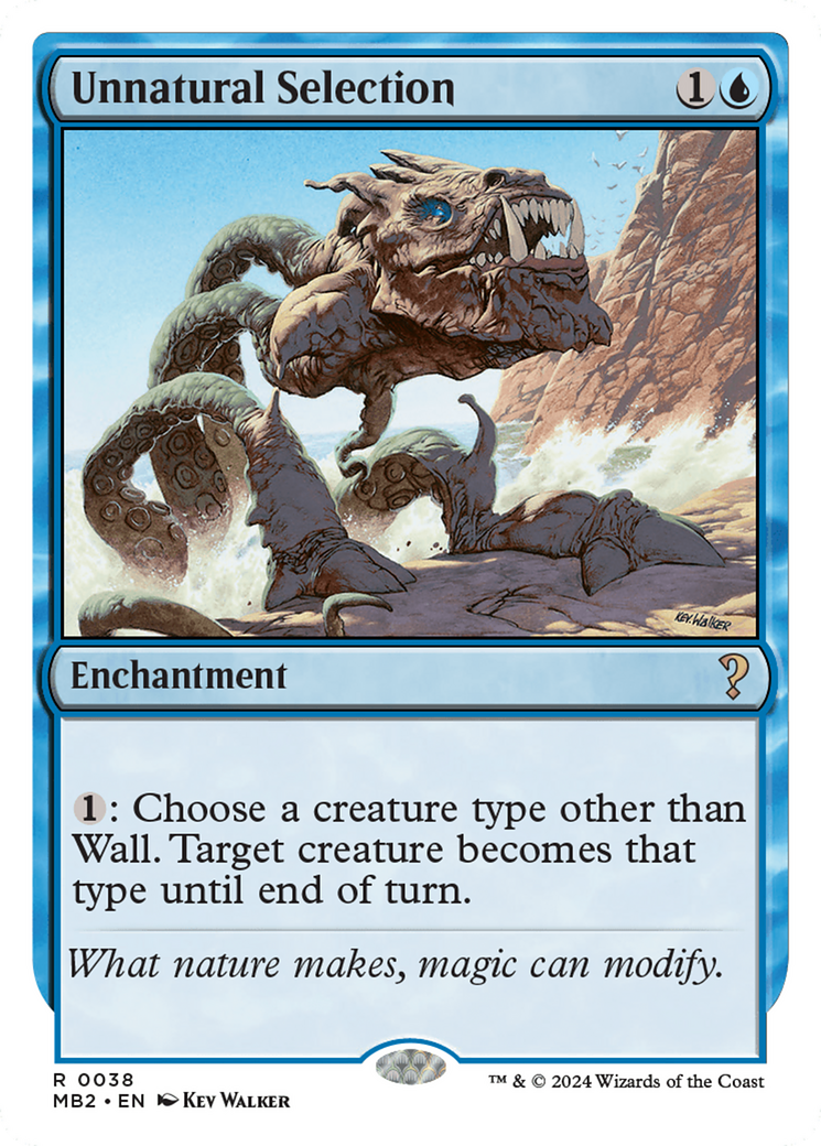 {R} Unnatural Selection (White Border) [Mystery Booster 2][MB2 038]
