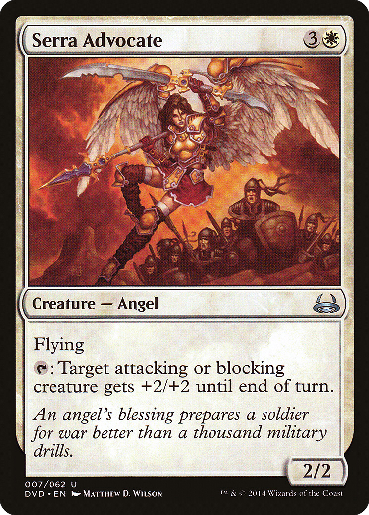 {C} Serra Advocate (Divine vs. Demonic) [Duel Decks Anthology][DVD 007]