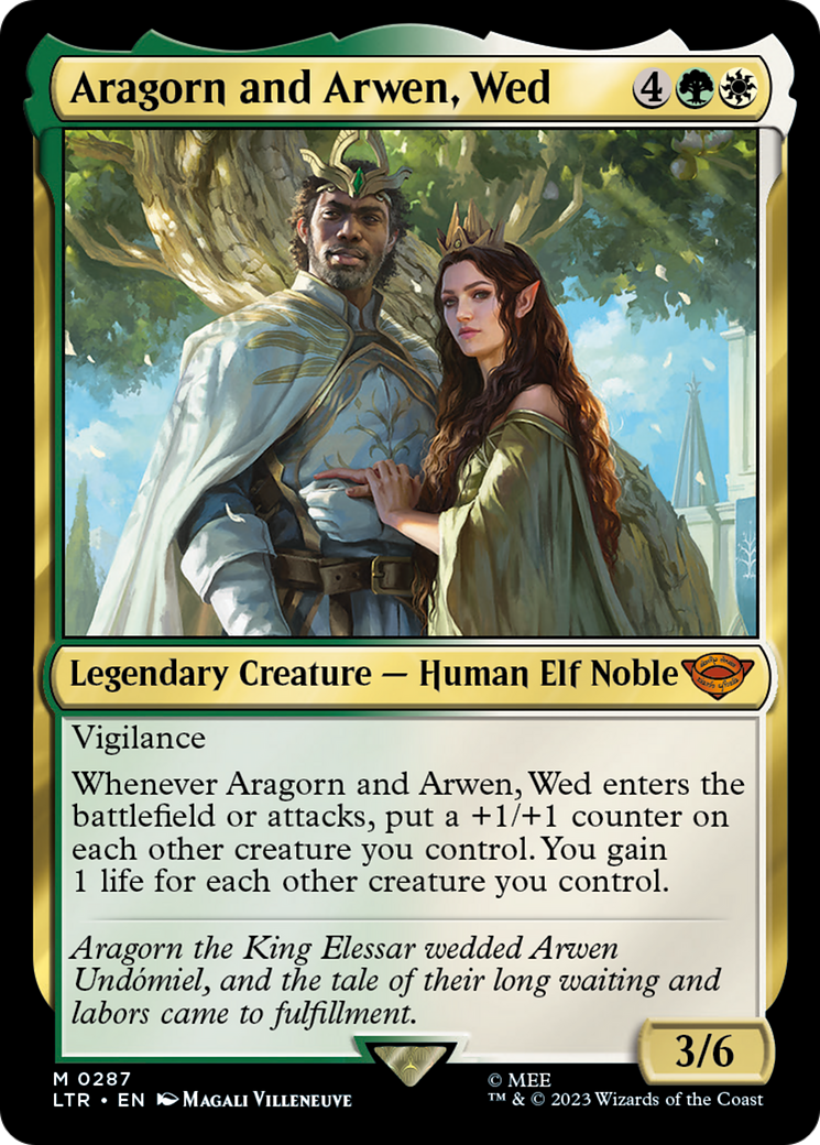 {R} Aragorn and Arwen, Wed [The Lord of the Rings: Tales of Middle-Earth][LTR 287]